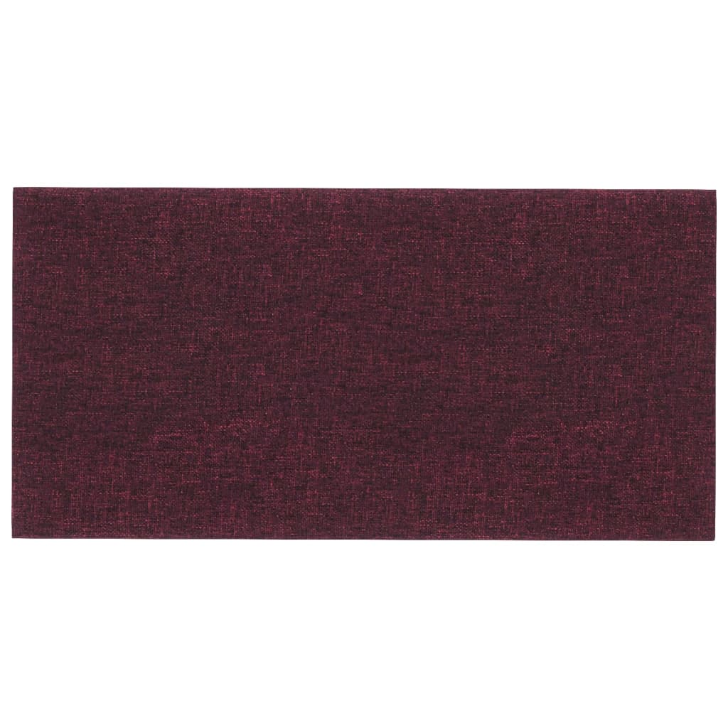 Pannelli Murali 12 pz Viola 30x15 cm Tessuto 0,54 m²