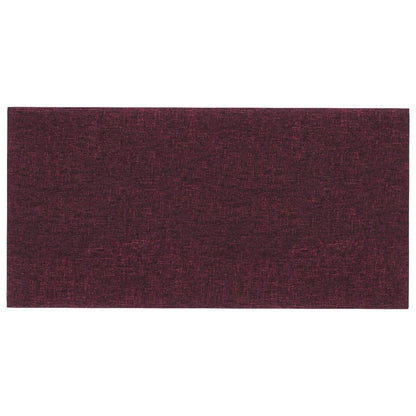 Pannelli Murali 12 pz Viola 30x15 cm Tessuto 0,54 m²