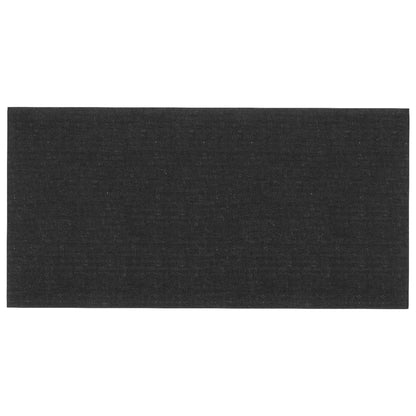 Pannelli Murali 12 pz Neri 30x15 cm Tessuto 0,54 m²