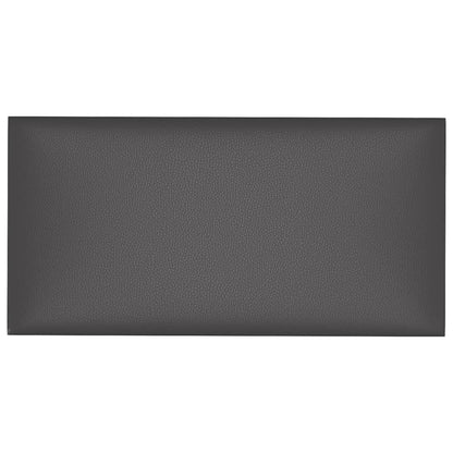 Pannelli Murali 12 pz Grigi 30x15 cm in Similpelle 0,54 m²