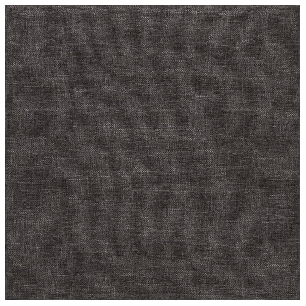 Pannelli Murali 12 pz Grigio Scuro 30x30 cm in Tessuto 1,08 m²