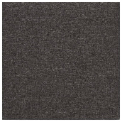 Pannelli Murali 12 pz Grigio Scuro 30x30 cm in Tessuto 1,08 m²