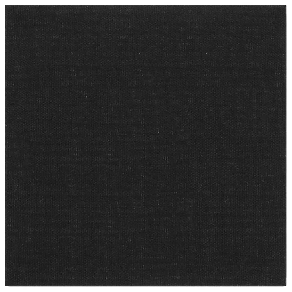 Pannelli Murali 12 pz Neri 30x30 cm in Tessuto 1,08 m²