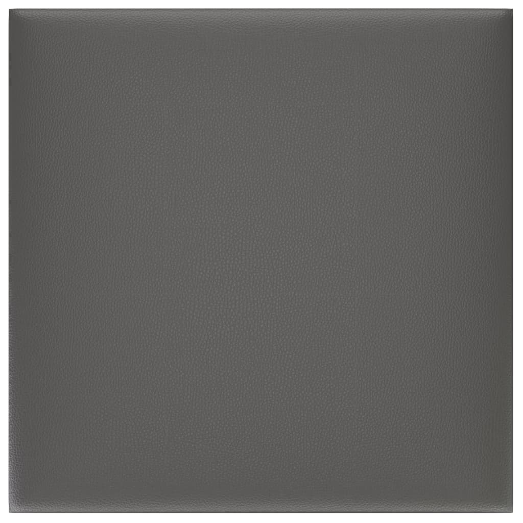 Pannelli Murali 12 pz Grigi 30x30 cm Similpelle 1,08 m²