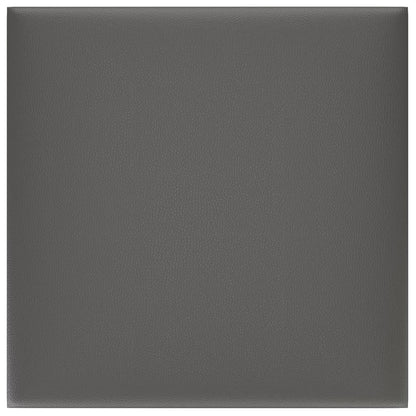 Pannelli Murali 12 pz Grigi 30x30 cm Similpelle 1,08 m²