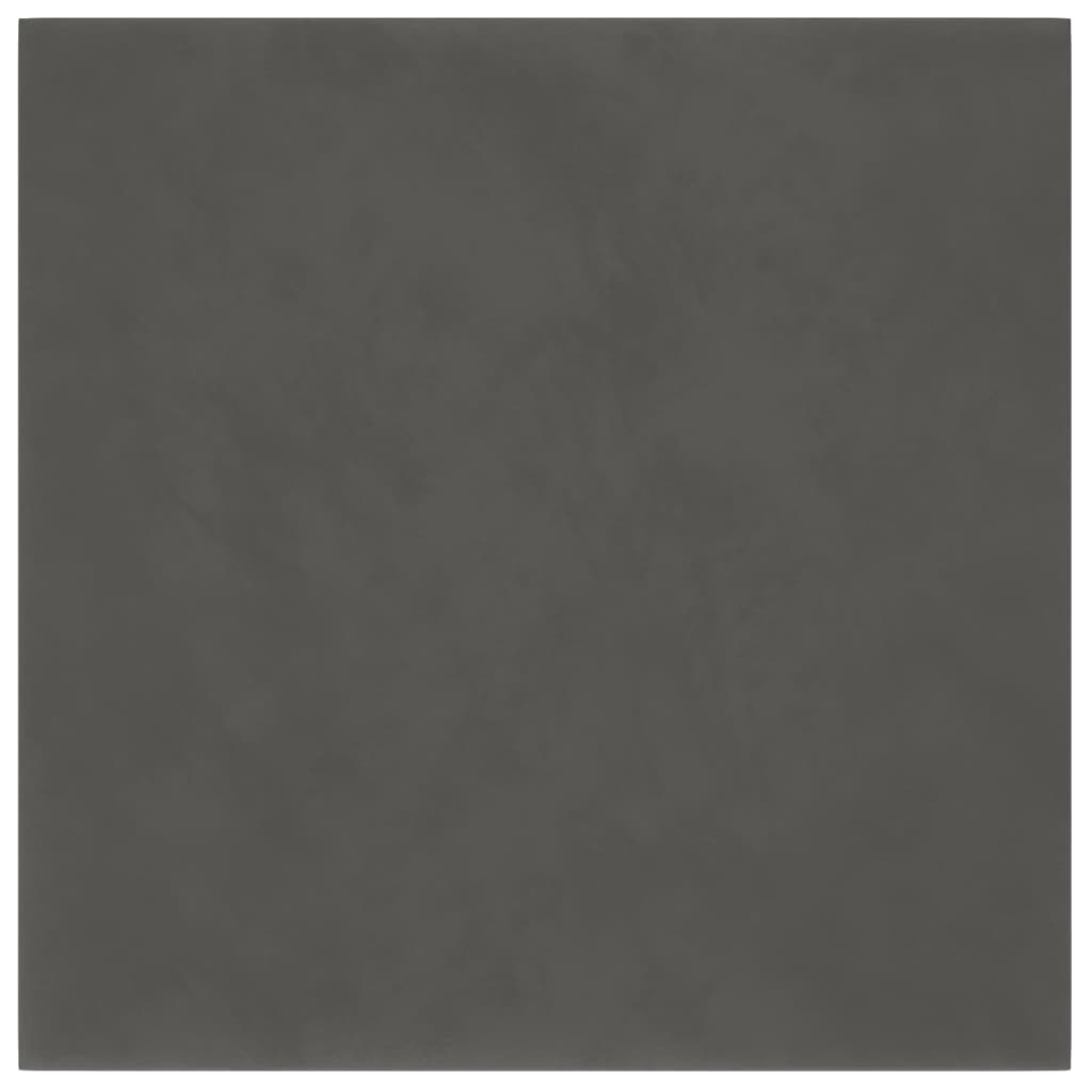 Pannelli Murali 12 pz Grigio Scuro 30x30 cm in Velluto 1,08 m²