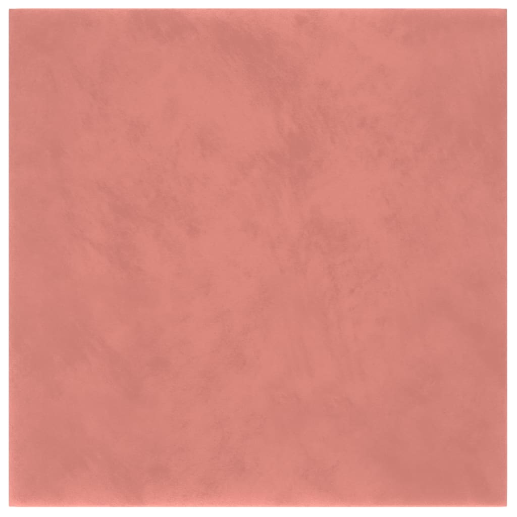 Pannelli Murali 12 pz Rosa 30x30 cm Velluto 1,08 m²