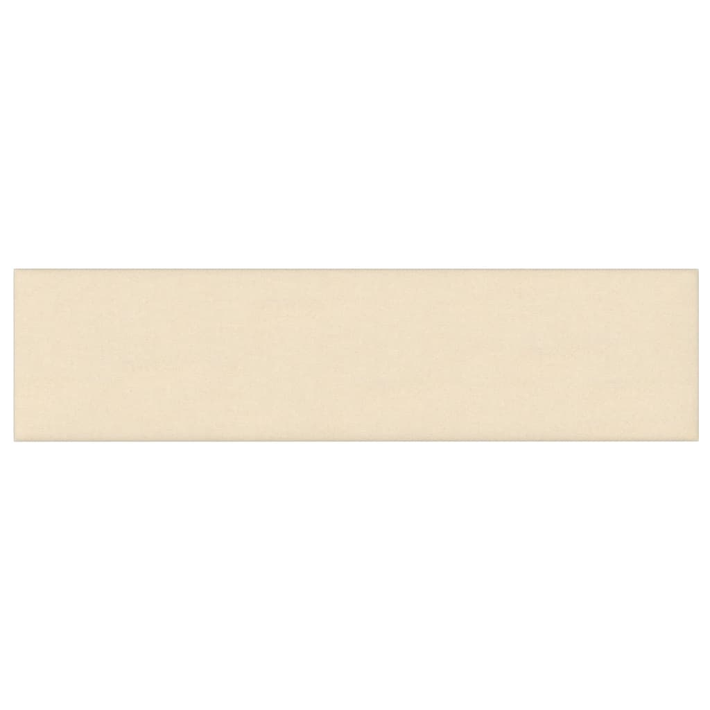 Pannelli Murali 12 pz Crema 60x15 cm Tessuto 1,08 m²