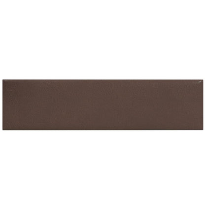 Pannelli Murali 12 pz Marrone 60x15 cm Similpelle 1,08 m²