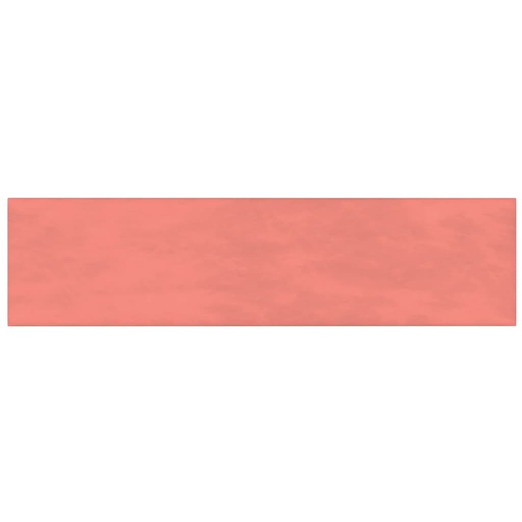 Pannelli Murali 12 pz Rosa 60x15 cm Velluto 1,08 m²