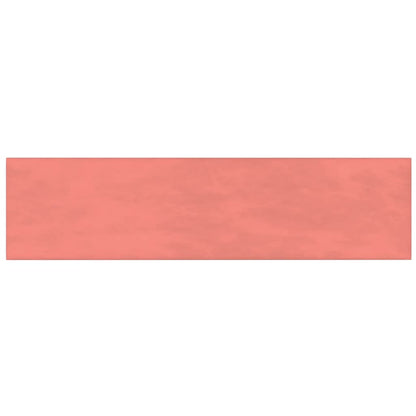 Pannelli Murali 12 pz Rosa 60x15 cm Velluto 1,08 m²