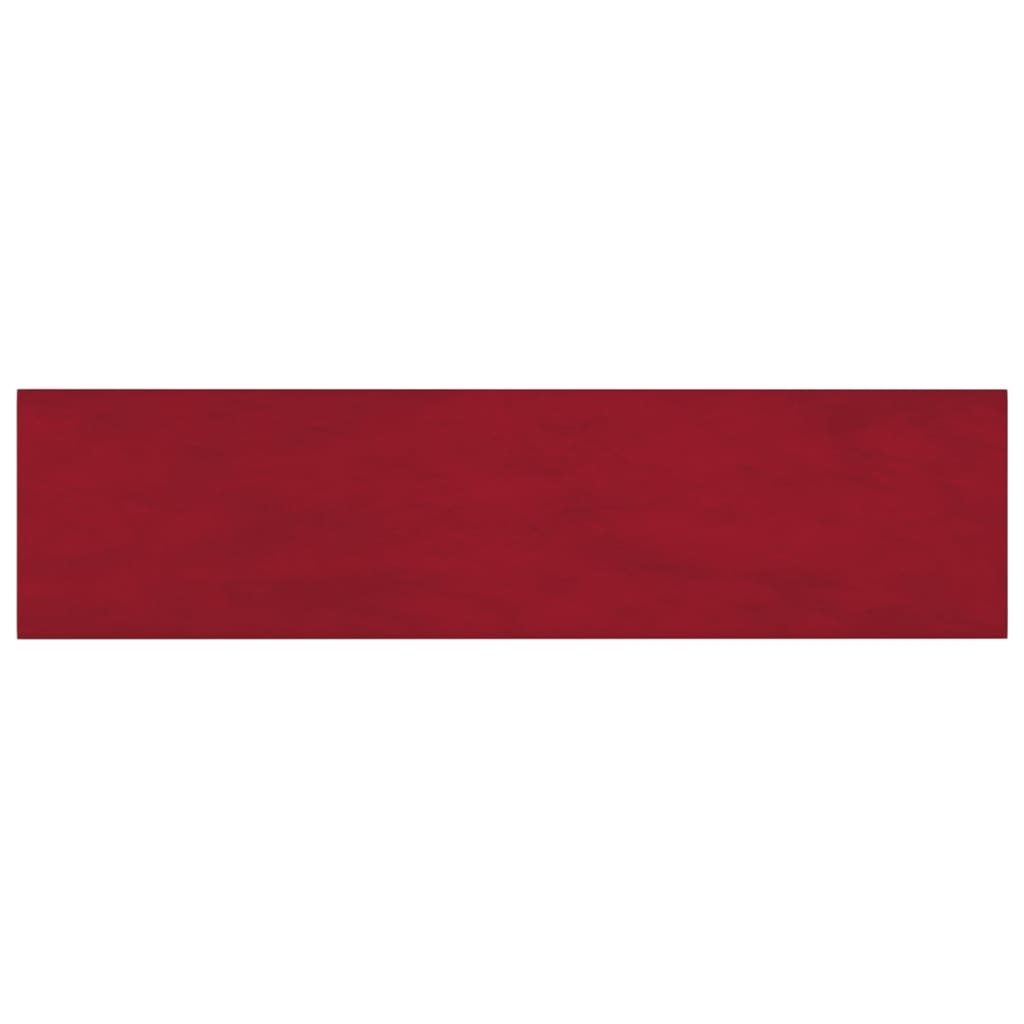 Pannelli Murali 12 pz Rosso Vino 60x15 cm Velluto 1,08 m²