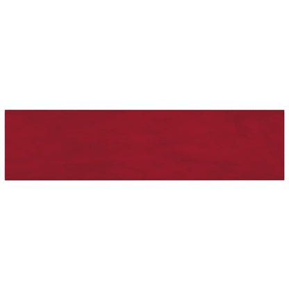 Pannelli Murali 12 pz Rosso Vino 60x15 cm Velluto 1,08 m²