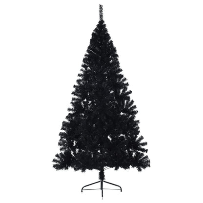 Albero di Natale Artificiale a MetÃ  con Base Nero 240 cm PVC