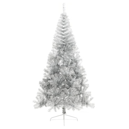 Albero di Natale a MetÃ  con Supporto Argento 210 cm PET