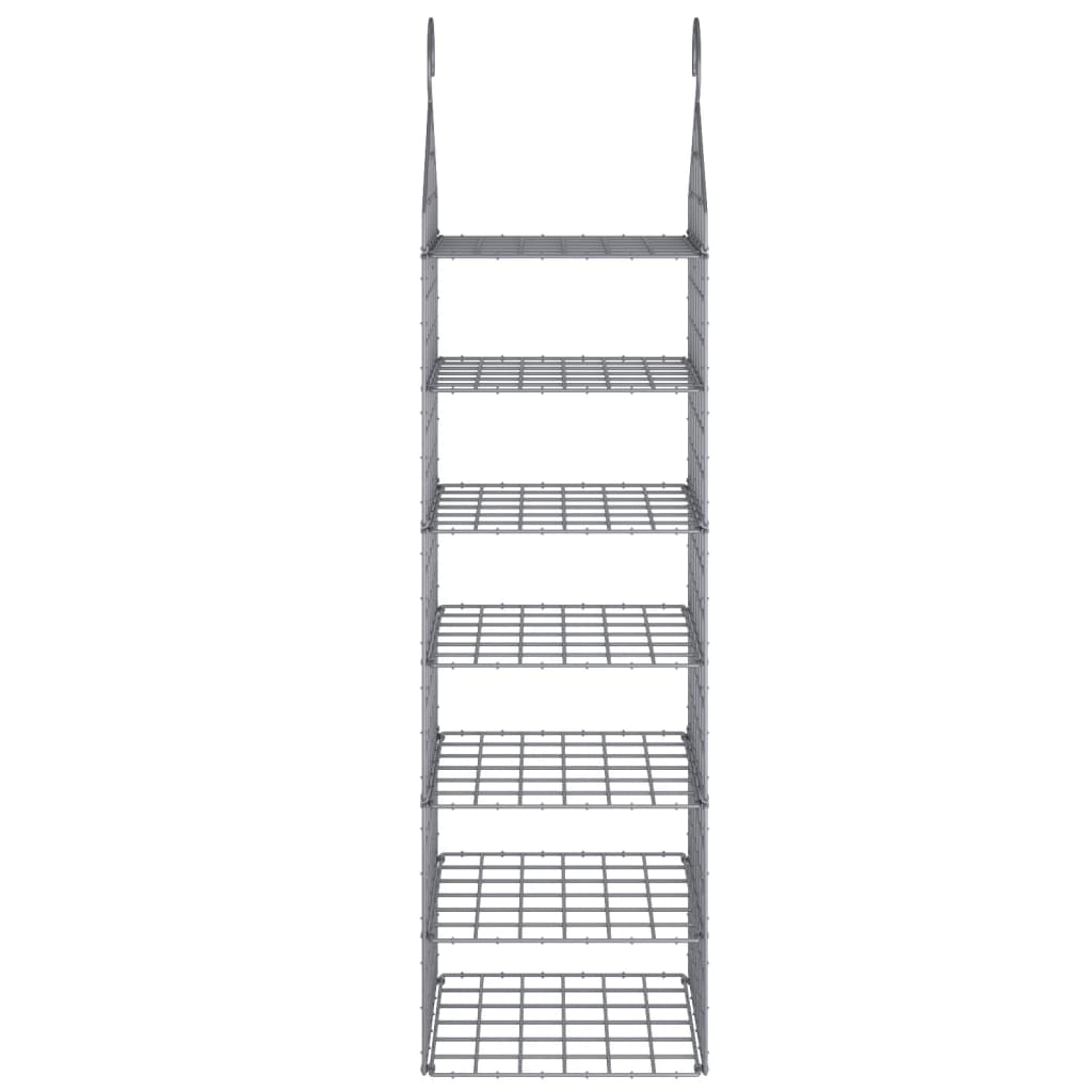 Organizer per Armadio da Appendere con 7 Ripiani 2 pz