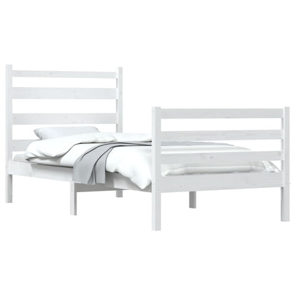 Giroletto in Legno Massello di Pino 100x200 cm Bianco