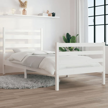 Giroletto in Legno Massello di Pino 100x200 cm Bianco