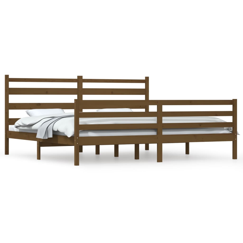 Giroletto in Legno Massello di Pino 200x200 cm Ambra