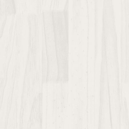Giroletto Bianco in Legno Massello di Pino 90x190 cm Single