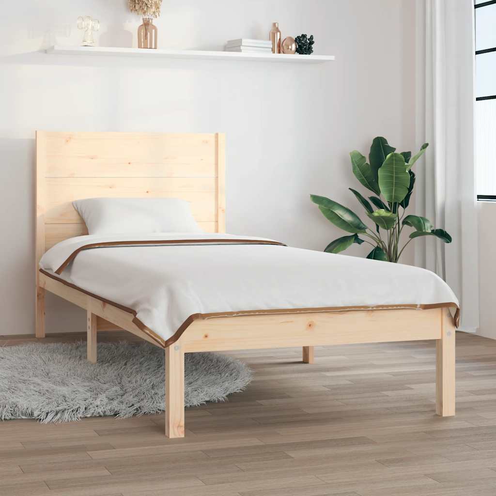 Giroletto senza Materasso 90x200 cm in Legno Massello di Pino