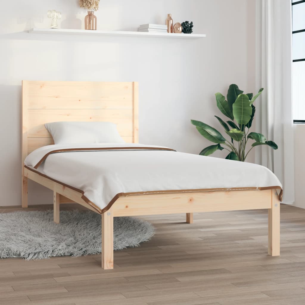 Giroletto senza Materasso 100x200 cm in Legno Massello di Pino