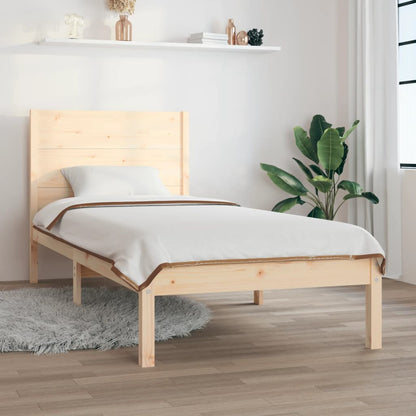 Giroletto senza Materasso 100x200 cm in Legno Massello di Pino
