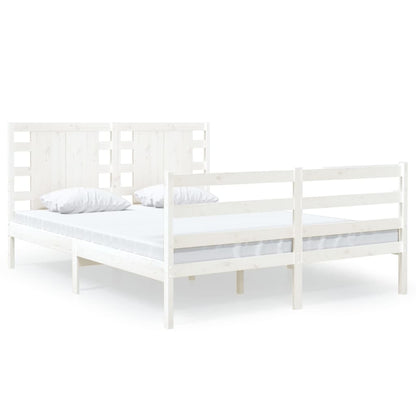 Giroletto senza Materasso Bianco 120x190 cm Legno Massello Pino