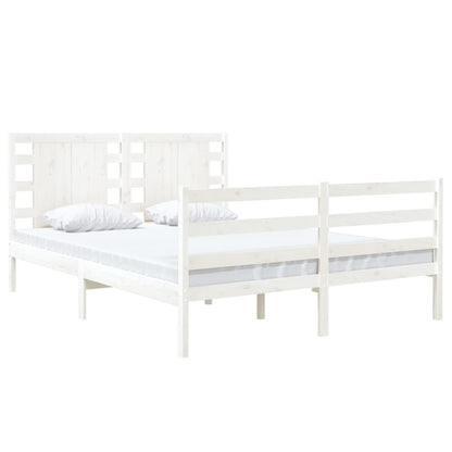 Giroletto senza Materasso Bianco 120x190 cm Legno Massello Pino