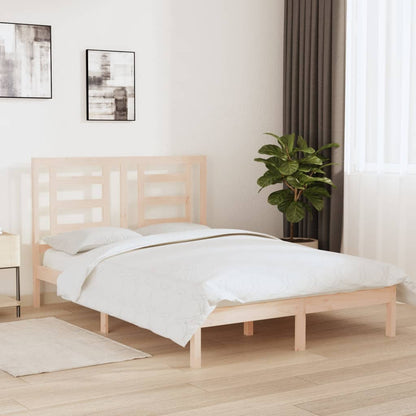 Letto senza Materasso 140x190 cm in Legno Massello di Pino
