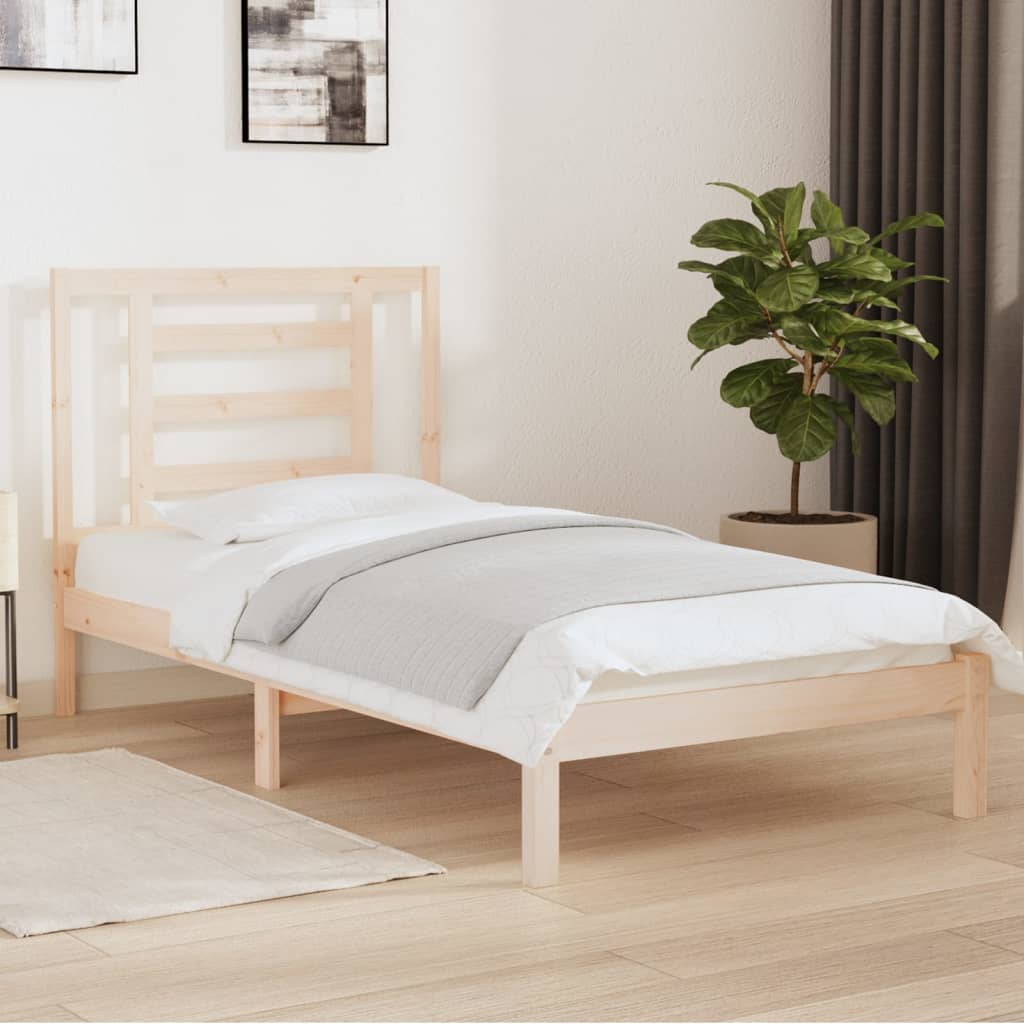 Giroletto senza Materasso 90x200 cm in Legno Massello di Pino