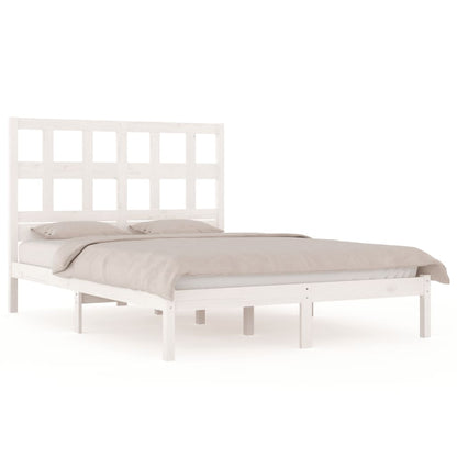 Giroletto senza Materasso Bianco 120x190 cm Legno Massello Pino