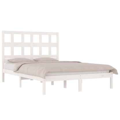 Giroletto senza Materasso Bianco 120x190 cm Legno Massello Pino