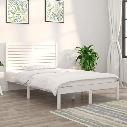 Giroletto Bianco in Legno Massello 135x190 cm Double