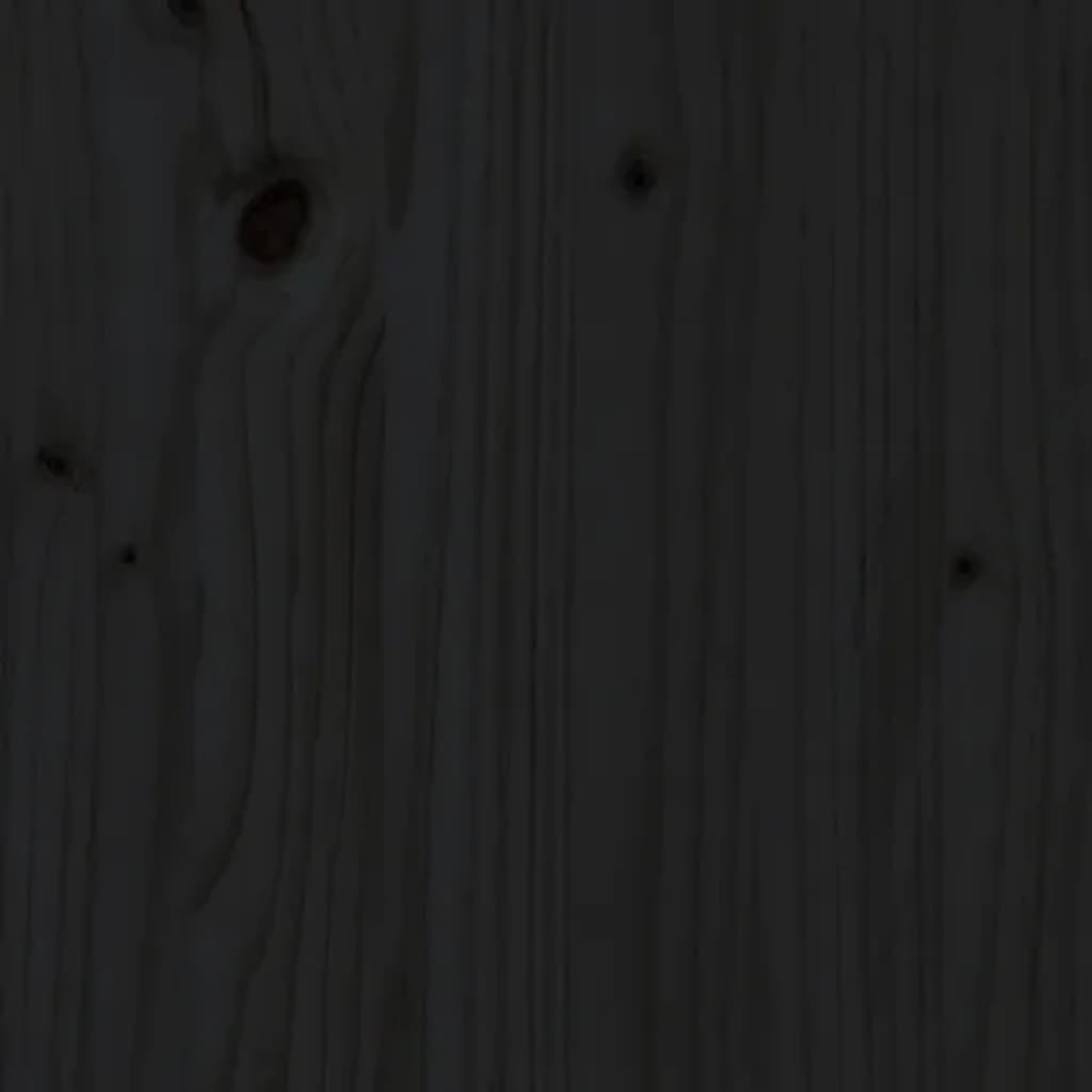 Giroletto Nero 75x190 cm Small Single in Legno Massello