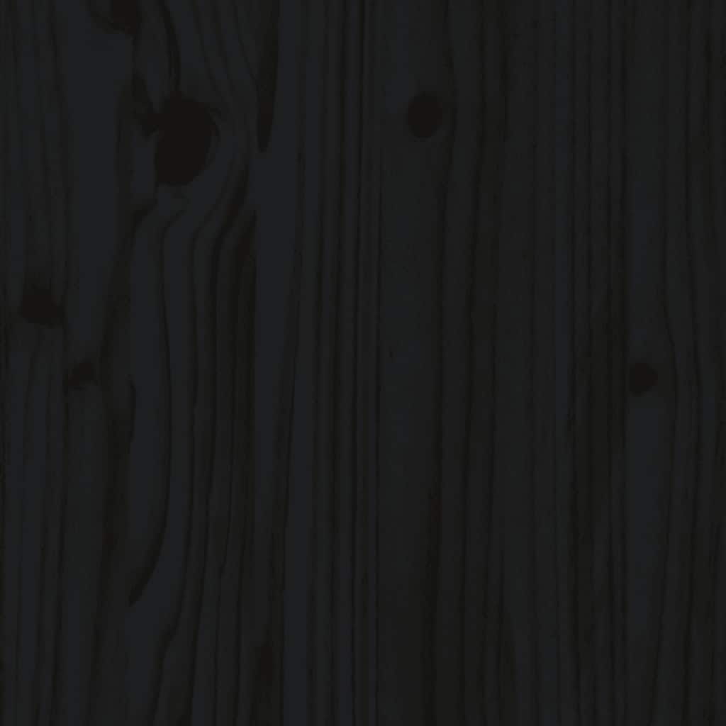 Giroletto Nero 135x190 cm Double in legno Massello