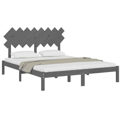 Giroletto Grigio 160x200 cm in Legno Massello