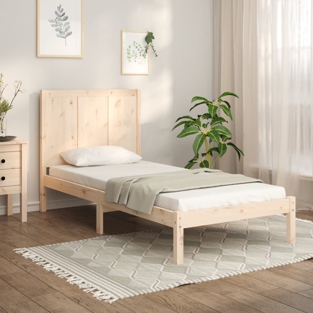 Giroletto senza Materasso 100x200 cm in Legno Massello di Pino