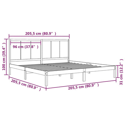 Giroletto ambra in Legno Massello di Pino 200x200 cm