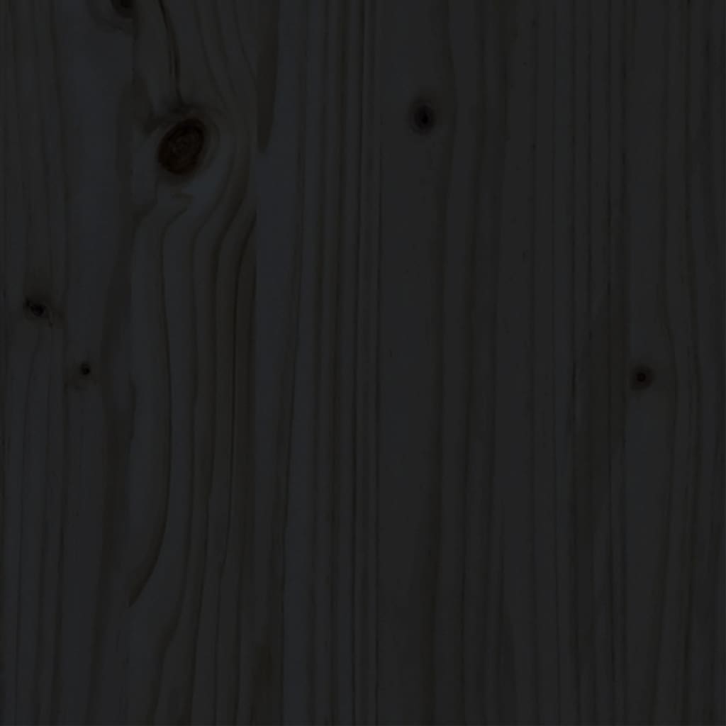Giroletto Nero in Legno Massello 140x190 cm
