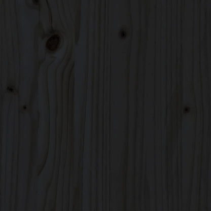 Giroletto Nero in Legno Massello 140x190 cm