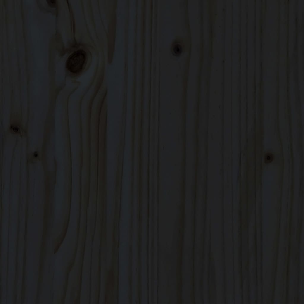 Giroletto Nero in Legno Massello 90x190 cm Single