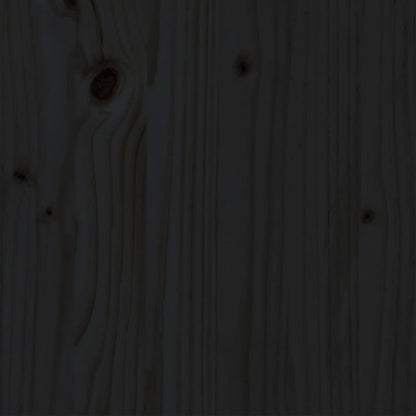 Giroletto in Legno Massello Nero 75x190 cm Small Single