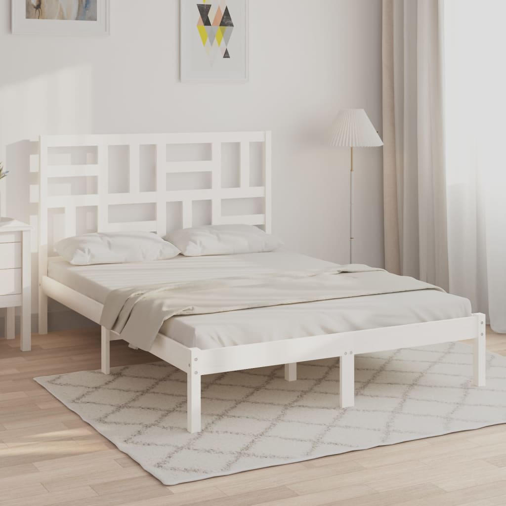Giroletto Bianco in Legno Massello 140x190 cm