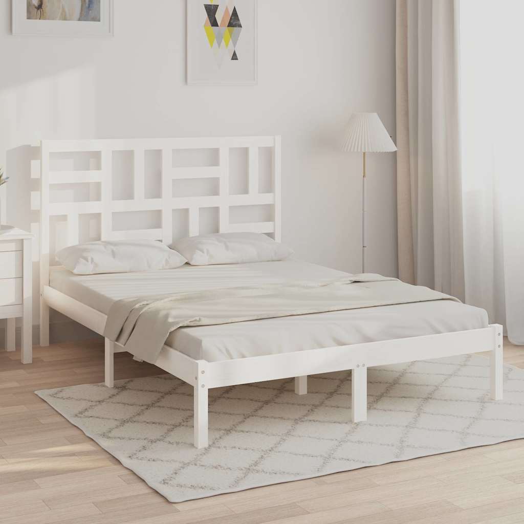 Giroletto Bianco in Legno Massello 140x200 cm
