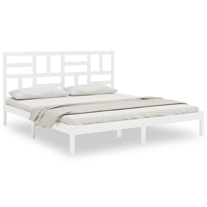 Giroletto Bianco in Legno Massello 180x200 cm Super King