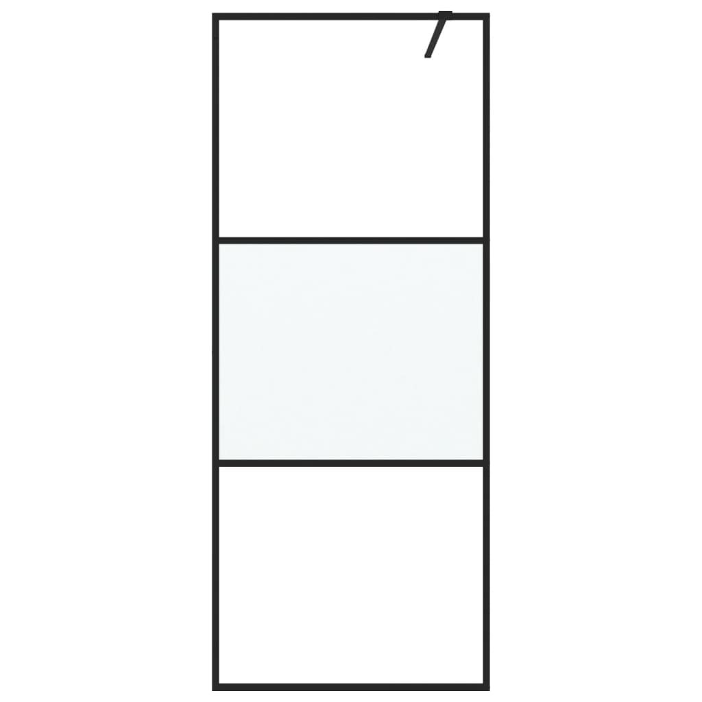 Parete Doccia Walk in 80x195 cm Vetro Semi Smerigliato ESG
