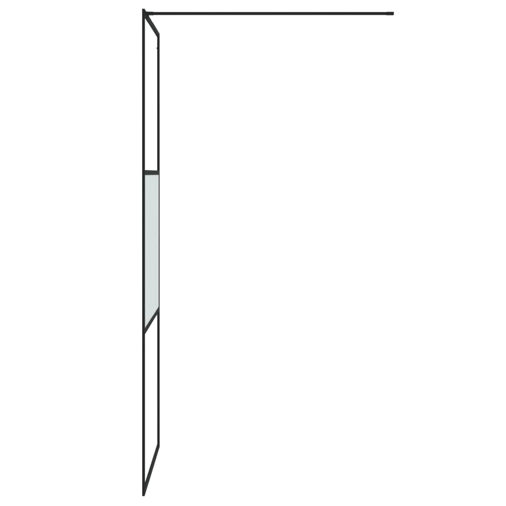 Parete Doccia Walk in 80x195 cm Vetro Semi Smerigliato ESG