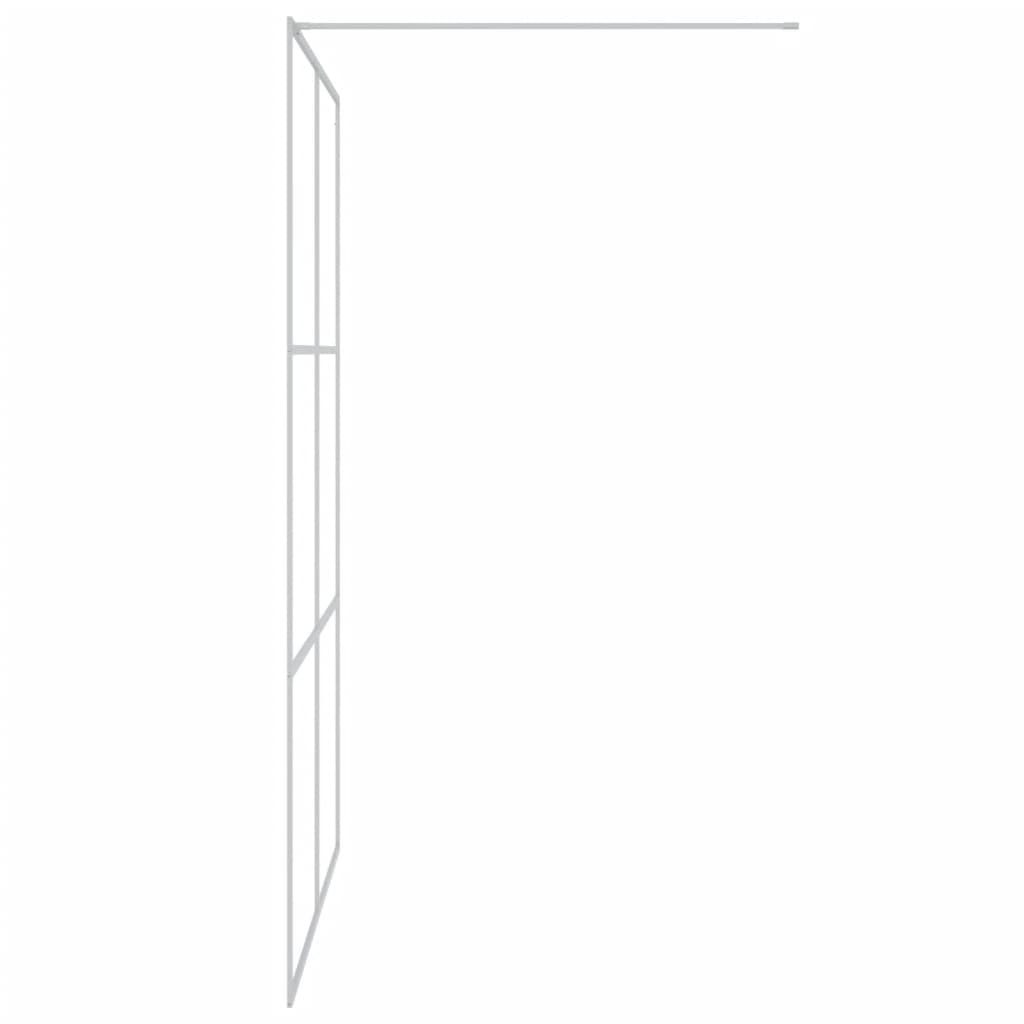 Parete Doccia Walk in Argento 140x195 cm Vetro Trasparente ESG
