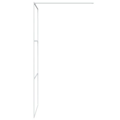 Parete Doccia Walk in Bianca 90x195 cm Vetro Trasparente ESG